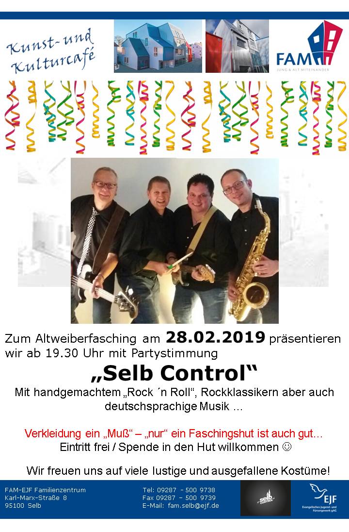Einladung Altweiberfasching Plakat 2019